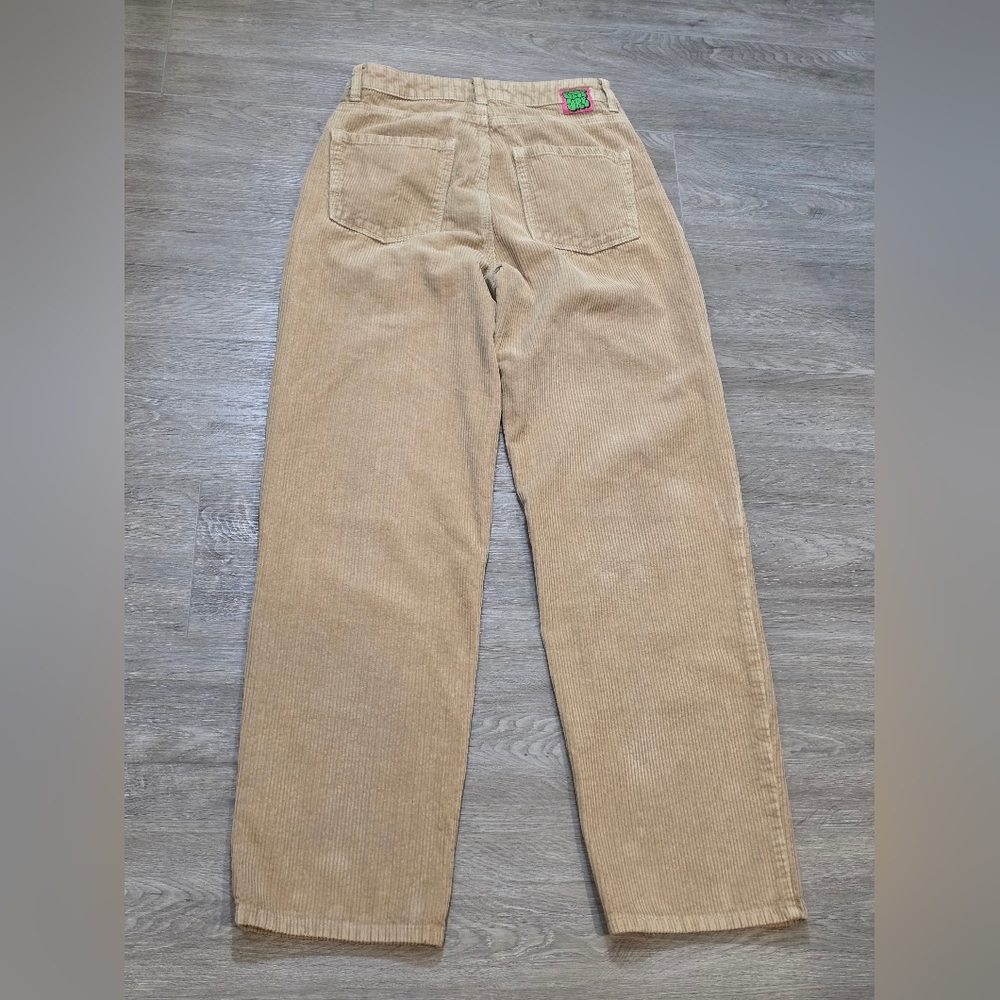 Empyre Tori 90's Cordory Skate Pants Khaki Womans Sz 4 High Waist Loose Fit - Picture 4 of 10